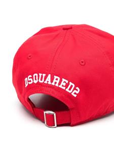 Dsquared2 logo-embroidered cotton baseball cap - Rood