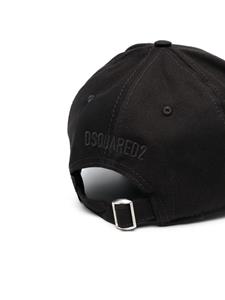 Dsquared2 studded-logo cotton baseball cap - Zwart
