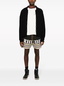Rhude Shorts met geborduurd logo - Zwart