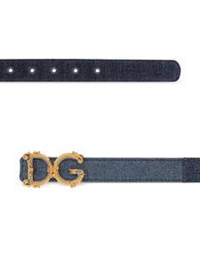 Dolce & Gabbana Riem met logoplakkaat - Blauw