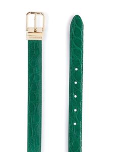 Dolce & Gabbana Riem met gegraveerde gesp - Groen