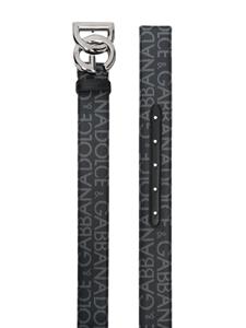 Dolce & Gabbana Riem met logogesp - Zwart