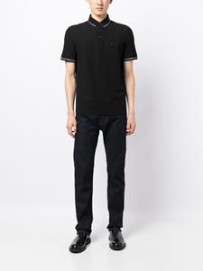 Emporio Armani Poloshirt met geborduurd logo - Zwart