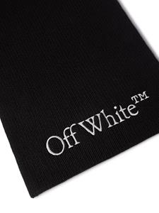 Off-White Sjaal met logo - Zwart