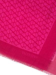 Valentino Sjaal van kasjmier mix - Roze
