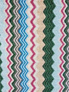 Missoni Sjaal met zigzagpatroon - Blauw