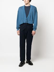 Studio Nicholson High waist broek - Blauw