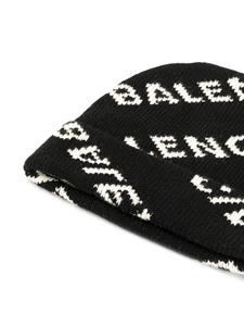 Balenciaga muts met logo - Zwart