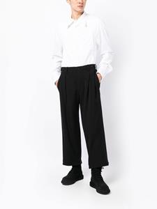 Yohji Yamamoto Geplooide pantalon - Zwart