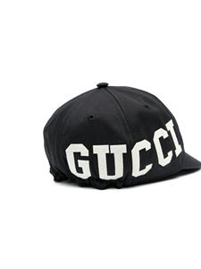 Gucci Honkbalpet met logoprint - Zwart