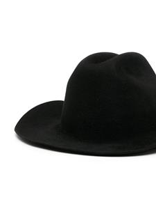 Ruslan Baginskiy Fedora hoed met geborduurd logo - Zwart