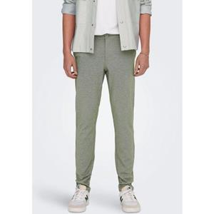 Only & Sons Slim fit stoffen broek in gemêleerde look, model 'MARK'