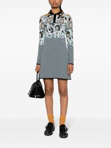 Kenzo Floral Archive knitted minidress - Blauw