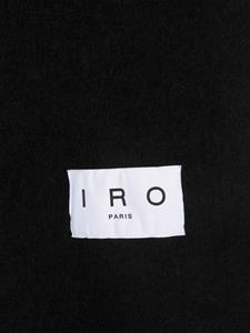 IRO Sjaal met logopatch - Zwart