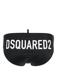 Dsquared2 Zwembroek met logoprint - Zwart