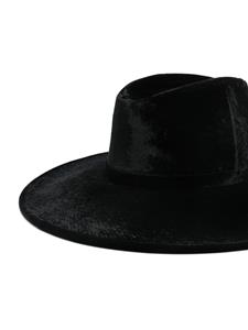 Alberta Ferretti logo-plaque fedora hat - Zwart