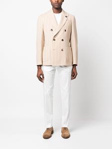 Lardini Gestreepte blazer - Bruin