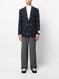 Lardini Blazer met print - Blauw