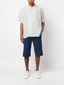 Kiton Shorts met elastische tailleband - Blauw