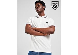 Fred Perry Twin Tipped Short Sleeve Polo Shirt Heren - White- Heren