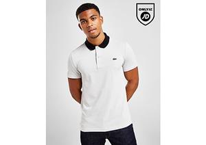 Lacoste Contrast Collar Polo Shirt - Grey- Heren