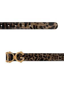 Dolce & Gabbana Riem met luipaardprint - Bruin