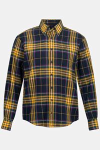 JP1880 Businesshemd Karo-Flanellhemd Langarm Buttondown-Kragen