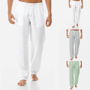 Sixteen Hobby Men's Summer And Fashionable Cotton And Linen Trousers