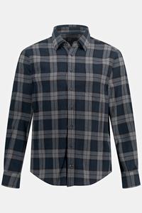 JP1880 Businesshemd Karohemd Langarm Flanell Kentkragen Modern Fit