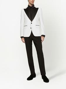 Dolce & Gabbana Blazer met contrasterende revers - Wit