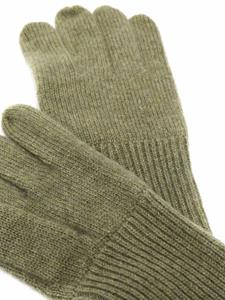 ASPESI Ribgebreide handschoenen - Groen