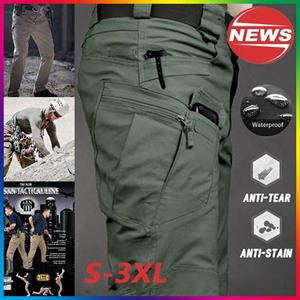XIQI Multi-pockets Work Pants Outdoor Combat Tactical Pants Army Cargo Pants for Men S-3XL