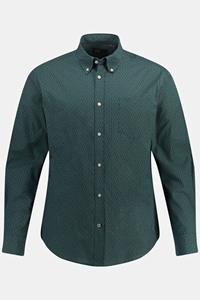 JP1880 Businesshemd Hemd Langarm Alloverprint Buttondown-Kragen