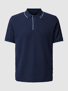Jack & Jones Premium Poloshirt met structuurmotief, model 'CLIFFORD'