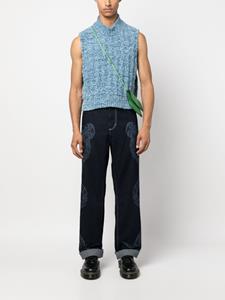 Charles Jeffrey Loverboy Jeans met wijde pijpen - Blauw