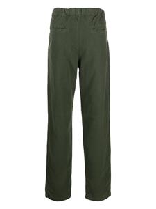 ASPESI pleated straight-leg cotton trousers - Groen