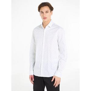Calvin Klein Overhemd met lange mouwen STRETCH COLLAR PRINT SLIM SHIRT