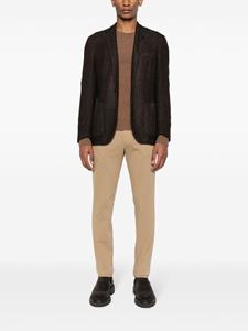 Lardini single-breasted cashmere-blend blazer - Bruin