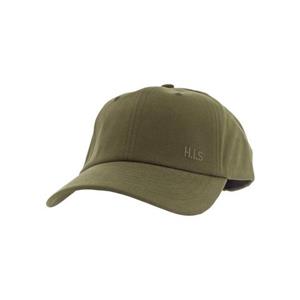 H.I.S Baseballcap Katoenen cap met licht verwassen effect en  borduursel