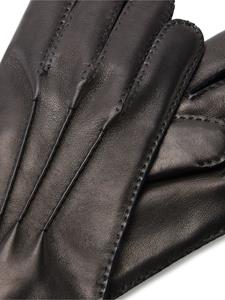 Zegna Handschoenen met logoplakkaat - Zwart