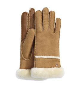 Ugg Seamed Tech Handschoenen voor Dames in Brown  Shearling