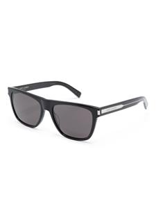 Saint Laurent Eyewear logo-engraved square-frame sunglasses - Zwart