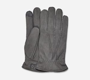 Ugg M 3 Point Leather Glove in Grey, Leder