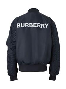 Burberry Bomberjack met logoprint - Blauw