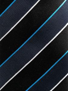 Lanvin Gestreepte stropdas - Zwart