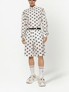 Dolce & Gabbana Shorts met logoprint - Wit