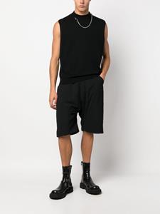 Thom Krom Shorts met elastische taille - Zwart