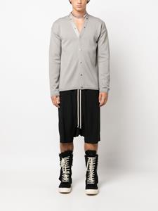 Rick Owens Shorts met verlaagd kruis - Zwart