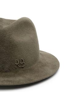 Ruslan Baginskiy Fedora hoed met geborduurd logo - Groen