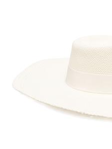Ruslan Baginskiy Fedora hoed met geborduurd logo - Wit